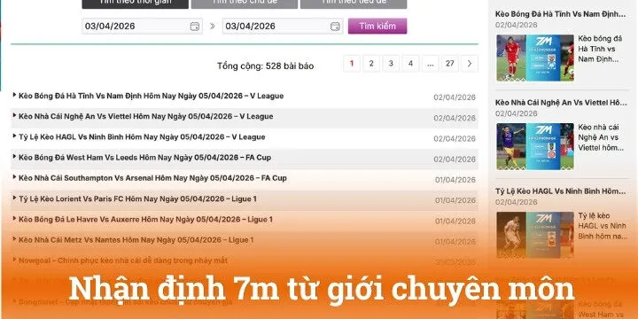 Chuyên mục hỏi đáp trên trang tin 7m